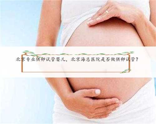 北京专业供卵试管婴儿，北京海总医院是否做供